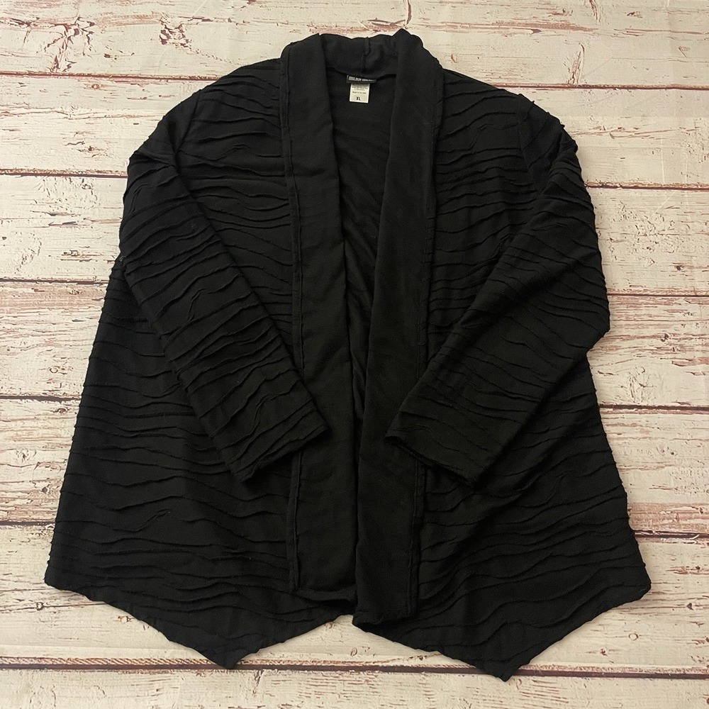 Nomadic Traders NTCO Cardigan Black Women's Size‎ XL Made In USA Cozy